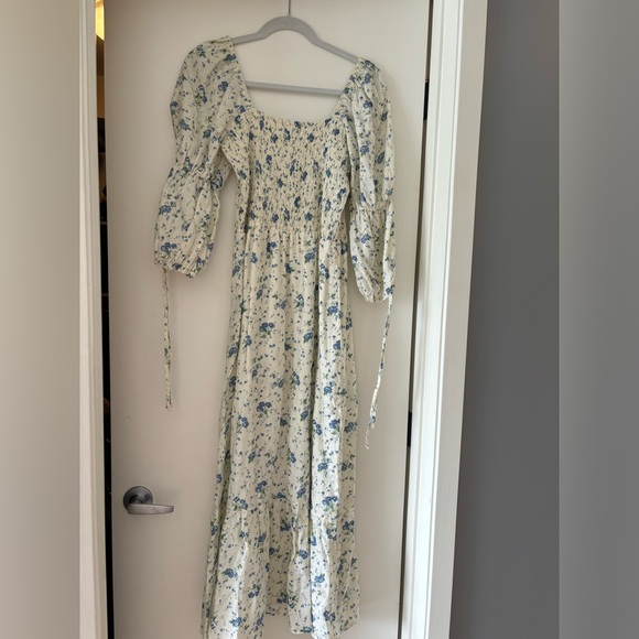 Faithfull the Brand Linen Floral Maxi Dress - Picture 7 of 7